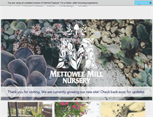 Tablet Screenshot of mettoweemillnursery.com